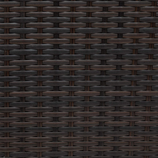 TOPMAX 5 Pieces All-Weather Brown PE Rattan Wicker Sofa Set Outdoor Patio Sectional Furniture Set Half-Moon Sofa Set with Tempered Glass Table, Beige Default -DTYStore