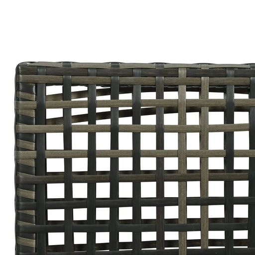 TOPMAX 6-Piece Patio Sofa Furniture Set, Half Moon Outdoor Sectional Sofa with 2 High-Low Coffee Tables, PE Wicker Rattan, Tempered Glass, 4 Pillows & Cushions, for Backyard, Garden, Poolside,Gray Default -DTYStore