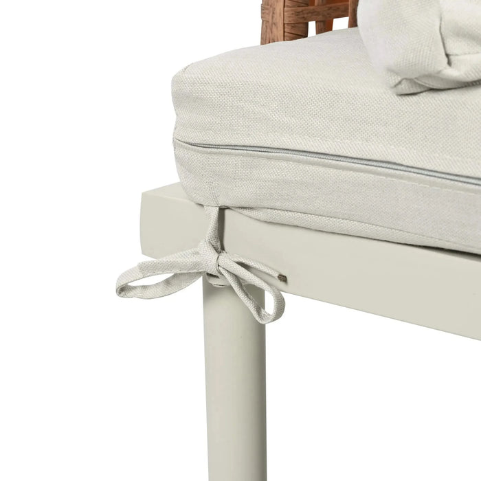 TOPMAX 8-Piece Patio Sofa Furniture Set, Half Moon Outdoor Sectional Sofa with 2 High-Low Coffee Tables, PE Wicker Rattan, Tempered Glass, 6 Pillows & Cushions, for Backyard, Garden, Poolside,Beige Default -DTYStore