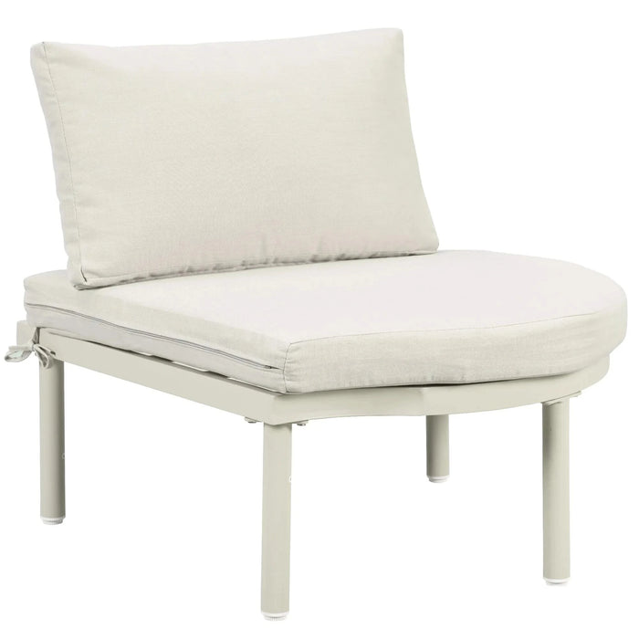 TOPMAX 8-Piece Patio Sofa Furniture Set, Half Moon Outdoor Sectional Sofa with 2 High-Low Coffee Tables, PE Wicker Rattan, Tempered Glass, 6 Pillows & Cushions, for Backyard, Garden, Poolside,Beige Default -DTYStore