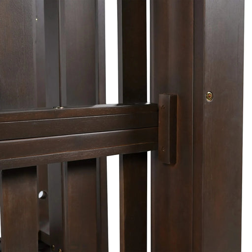 TOPMAX Country Patio Wooden Twin Size Swing Daybed Porch Swing Frame with 4pcs 96-inch Hemp Ropes for Backyard, Garden, Brown Default -DTYStore