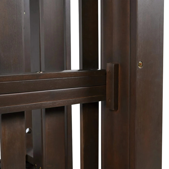 TOPMAX Country Patio Wooden Twin Size Swing Daybed Porch Swing Frame with 4pcs 96-inch Hemp Ropes for Backyard, Garden, Brown Default -DTYStore