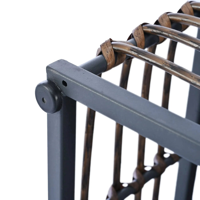 TOPMAX Modern Minimalist 7-Piece Metal Patio Sectional Sofa Set, All-Weather Garden Conversational Furniture Set with Thick Cushions and Coffee Table for Indoor Outdoor, Gray Default -DTYStore