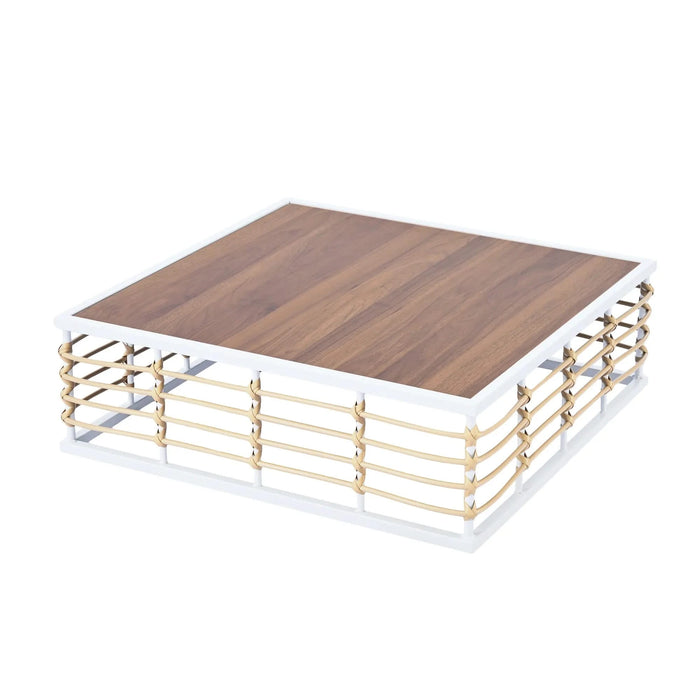 TOPMAX Modern Minimalist 7-Piece Metal Patio Sectional Sofa Set, All-Weather Garden Conversational Furniture Set with Thick Cushions and Coffee Table for Indoor Outdoor, White Default -DTYStore