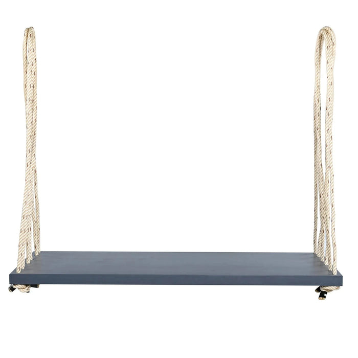 TOPMAX Patio Wooden Swing Chair, Hanging Porch Swing Bench with Cushion&Pillows, 10.8Ft Hemp Ropes for Garden,Backyard, Lawn,Gray Default -DTYStore