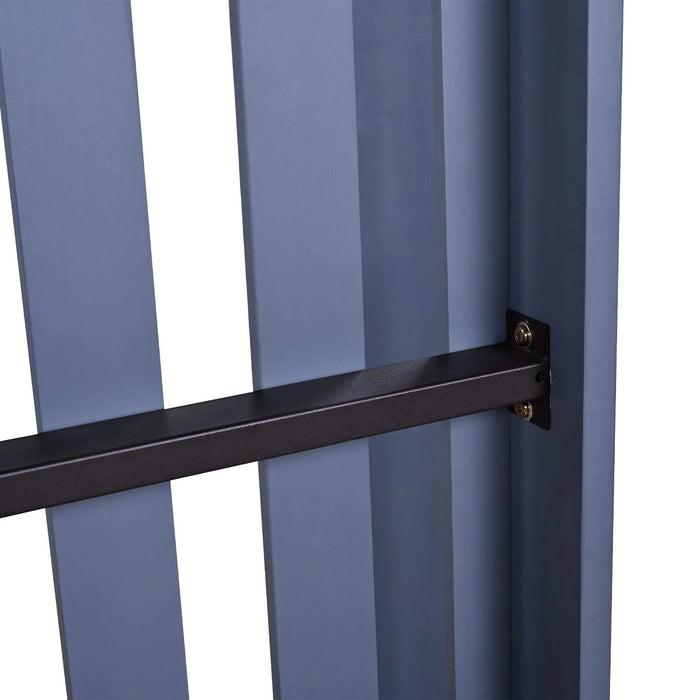 TOPMAX Twin Size Porch Swing Bed Seating Group, Patio Acacia Wood Swing Frame with Hemp Ropes for Garden, Backyard, Gray Default -DTYStore