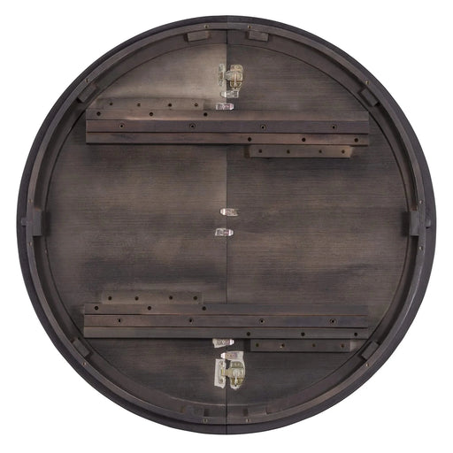 TREXM Extendable Dining Table with a 16-inch Middle Leaf, 42''-58'' Oval Dining Table for 6, Retro Solid Wood Round Dining Table with Double Layer Design for Kitchen, Dining Room (Espresso) Default -DTYStore