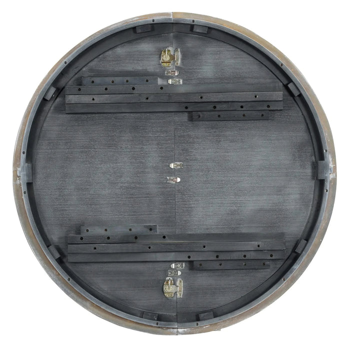 TREXM Extendable Dining Table with a 16-inch Middle Leaf, 42''-58'' Oval Dining Table for 6, Retro Solid Wood Round Dining Table with Double Layer Design for Kitchen, Dining Room (Natural Wood Wash) Default -DTYStore