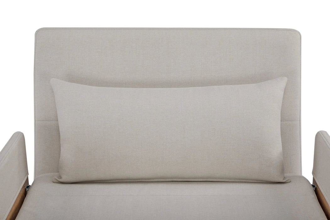 TRIO Modern Foldable Sofa Bed - Single-Seater with Breathable Linen Fabric, Converts in 10 Sec, 6-Level Adjustable Backrest, Silent Hinges, Space-Saving Multi-Functional Sleeper Sofa. Default -DTYStore