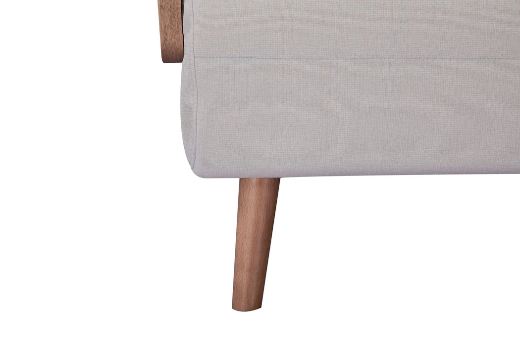 TRIO Modern Foldable Sofa Bed - Single-Seater with Breathable Linen Fabric, Converts in 10 Sec, 6-Level Adjustable Backrest, Silent Hinges, Space-Saving Multi-Functional Sleeper Sofa. Default -DTYStore