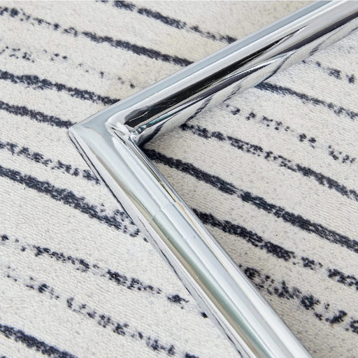 Table and chair set.A 38.6' Diameter Transparent Tempered Glass Round Dining Table-Silver Metal Legs.Paried With 4 Dark Gray High-quality PU Chairs With Silver Arched Metal Legs. Default -DTYStore