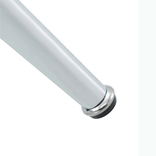 Table and chair set.A 38.6' Diameter Transparent Tempered Glass Round Dining Table-Silver Metal Legs.Paried With 4 Dark Gray High-quality PU Chairs With Silver Arched Metal Legs. Default -DTYStore