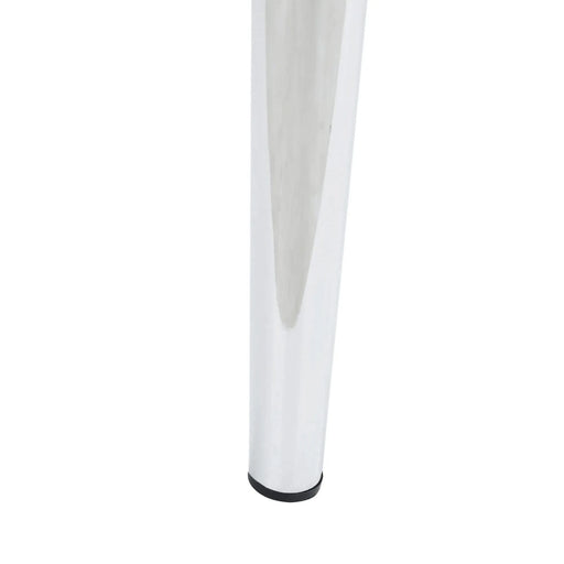 Table and chair set.A 38.6' Transparent Tempered Glass Round Dining Table-Silver Metal Legs.Paired with 6 Transparent Plastic Dining Chair with Silver Metal Legs. Default -DTYStore