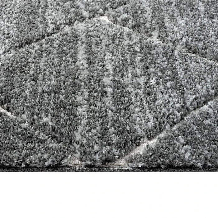 Talas Trellis Area Rug in Grey and Cream Default -DTYStore