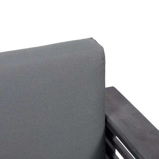 Teak Acacia Wood Loveseat and Coffee Table Set with Cream Cushions Default -DTYStore