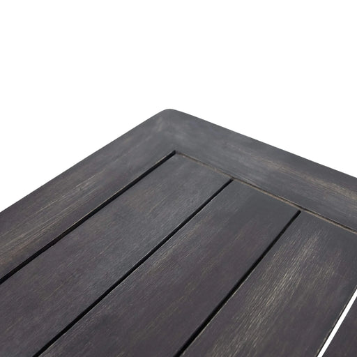 Teak Acacia Wood Loveseat and Coffee Table Set with Cream Cushions Default -DTYStore