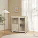 Teak Wood 4-Tier Hamster Cage with Acrylic Windows and Storage Cabinet, 31.50' L x15.75 ' W x 34.65' H- DTY Store