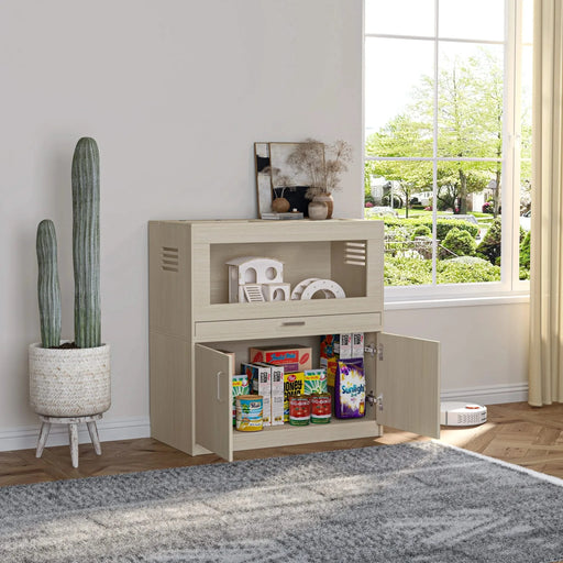 Teak Wooden Hamster Cage with Storage Cabinet, Easy View Acrylic Panels, X-large Size Default -DTYStore