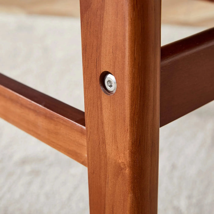 The stylish and durable solid wood dining chair, small curved back, PU cushion, and beautiful shape match perfectly with any room and everyday use Default -DTYStore