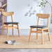 The stylish and durable solid wood dining chair, small curved back, PU cushion, and beautiful shape match perfectly with any room and everyday use Default -DTYStore