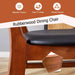 The stylish and durable solid wood dining chair, small curved back, PU cushion, and beautiful shape match perfectly with any room and everyday use Default -DTYStore