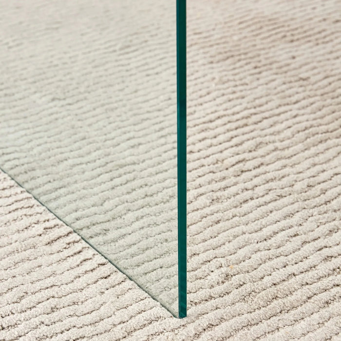 The top of the coffee table is made of medium density fiberboard and wooden stickers, with transparent tempered glass on both sides. The design is simple and elegant, with a sturdy structure. Default -DTYStore