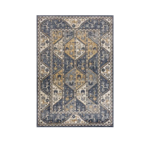 Tiled Border Area Rug Default -DTYStore