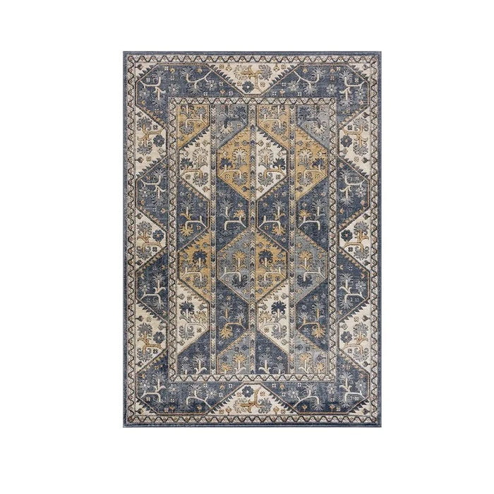 Tiled Border Area Rug Default -DTYStore