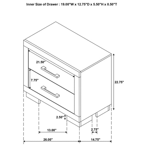 Tokyo Snow White 5-piece Eastern King Bedroom Set Default -DTYStore