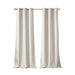 Tonal Printed Faux Silk Total Blackout Curtain Panel Pair(2 Pcs Window Panels) Default -DTYStore
