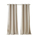 Tonal Printed Faux Silk Total Blackout Curtain Panel Pair(2 Pcs Window Panels) Default -DTYStore