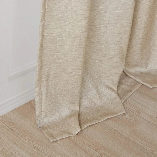 Tonal Printed Faux Silk Total Blackout Curtain Panel Pair(2 Pcs Window Panels) Default -DTYStore