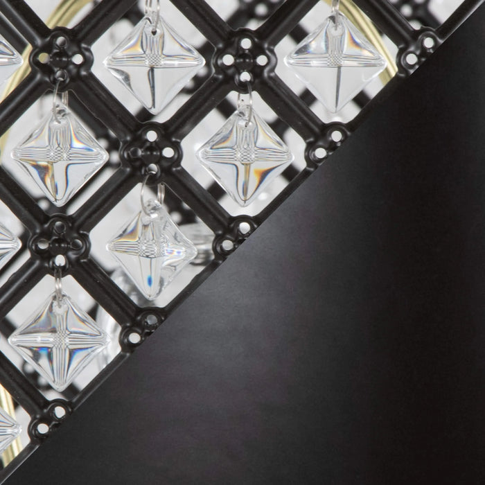 Topaz 27' Contemporary Metal Table Lamp in Oil Rubbed Bronze with Clear K9 Crystal and Metal Shade from Grandview Gallery by LumiSource Default -DTYStore