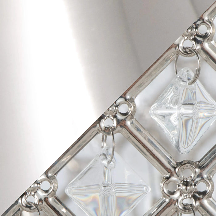 Topaz 27' Contemporary Metal Table Lamp in Polished Nickel with Clear K9 Crystal and Metal Shade from Grandview Gallery by LumiSource Default -DTYStore