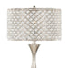Topaz 27' Contemporary Metal Table Lamp in Polished Nickel with Clear K9 Crystal and Metal Shade from Grandview Gallery by LumiSource Default -DTYStore