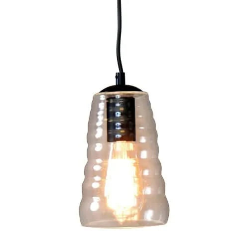 Torus Long Industrial Pendant with Clear Glass by LumiSource Default -DTYStore