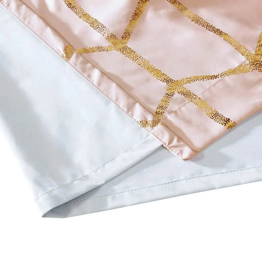 Total Blackout Metallic Print Grommet Top Curtain Panel(Only 1 Pc Panel) Default -DTYStore