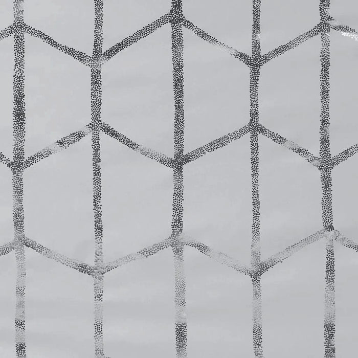 Total Blackout Metallic Print Grommet Top Curtain Panel(Only 1 Pc Panel) Default -DTYStore