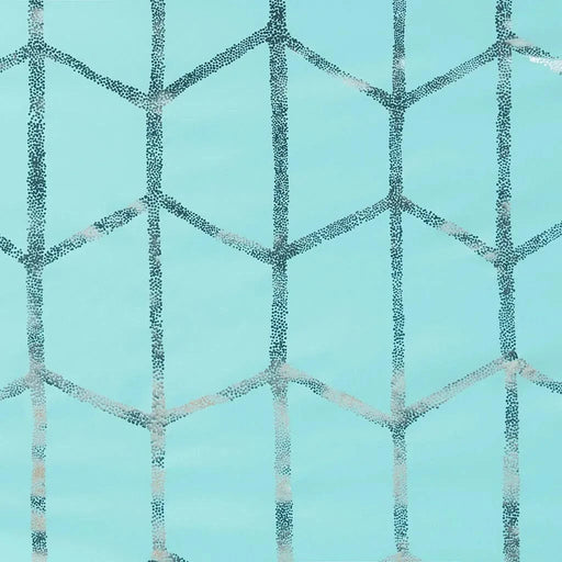 Total Blackout Metallic Print Grommet Top Curtain Panel(Only 1 Pc Panel) Default -DTYStore