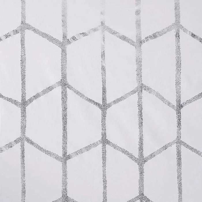 Total Blackout Metallic Print Grommet Top Curtain Panel(Only 1 Pc Panel) Default -DTYStore