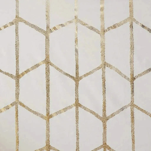 Total Blackout Metallic Print Grommet Top Curtain Panel for Window Treatments-DTYStore