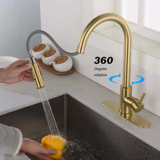 Touch Kitchen Faucet with Pull Down Sprayer Default -DTYStore