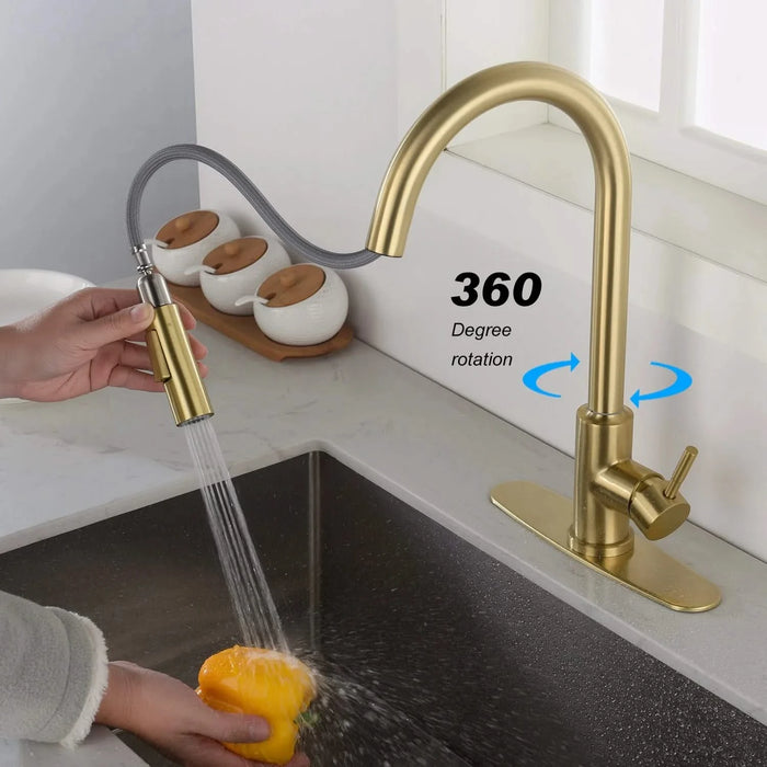 Touch Kitchen Faucet with Pull Down Sprayer Default -DTYStore