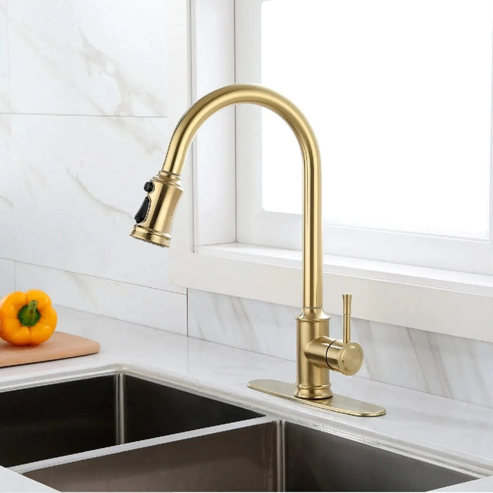 Touch Kitchen Faucet with Pull Down Sprayer Default -DTYStore