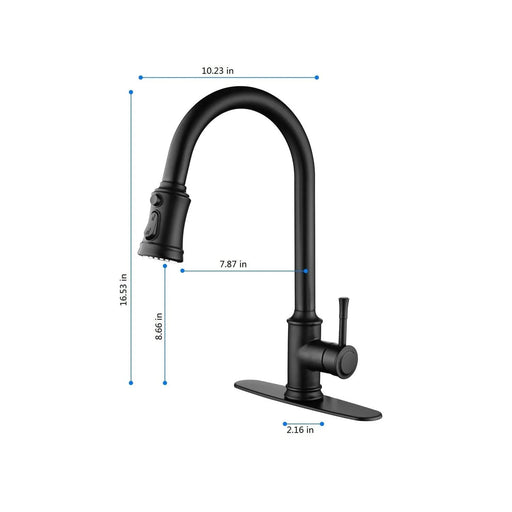 Touch Kitchen Faucet with Pull Down Sprayer Default -DTYStore