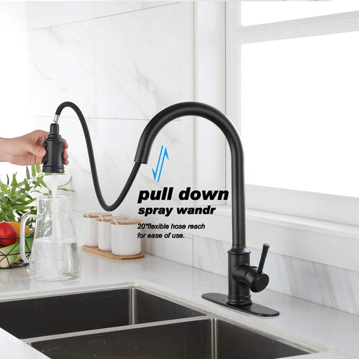 Touch Kitchen Faucet with Pull Down Sprayer Default -DTYStore