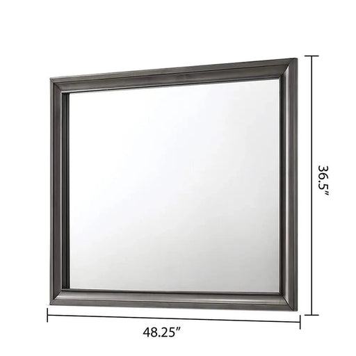 Traditional Style Full 4 Piece Storage Bedroom set made with Wood in Gray Default -DTYStore