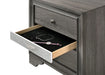 Traditional Style Full 5pc Storage Bedroom Set made with Wood in Gray - DTY Store