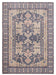 Traditional, Transitional, Oriental, Medallion, Border, Distressed Textured Cut and Loop Pile 7'6' x 10' Rectangle Area Rug Default -DTYStore