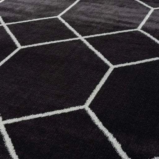 Trellis Geometric Woven Area Rug Default -DTYStore